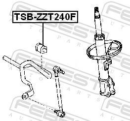 Suspension, stabilisateur FEBEST ref. TSB-ZZT240F