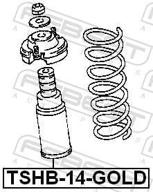 Fuelle de amortiguador FEBEST ref. TSHB-14-GOLD