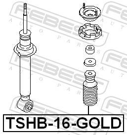 Fuelle de amortiguador FEBEST ref. TSHB-16-GOLD