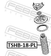 Fuelle de amortiguador FEBEST ref. TSHB-18-PL