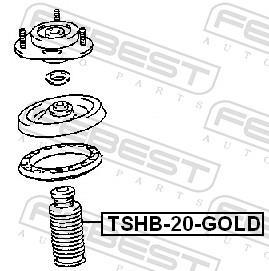 Fuelle de amortiguador FEBEST ref. TSHB-20-GOLD