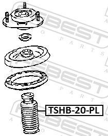 Soufflet d'amortisseur FEBEST ref. TSHB-20-PL