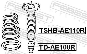 Soufflet d'amortisseur FEBEST ref. TSHB-AE110R