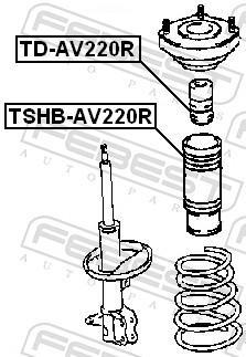 Fuelle de amortiguador FEBEST ref. TSHB-AV220R