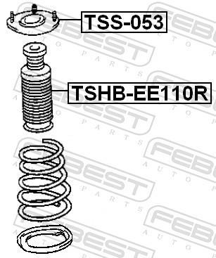 Soufflet d'amortisseur FEBEST ref. TSHB-EE110R
