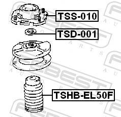Soufflet d'amortisseur FEBEST ref. TSHB-EL50F