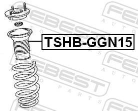 Fuelle de amortiguador FEBEST ref. TSHB-GGN15