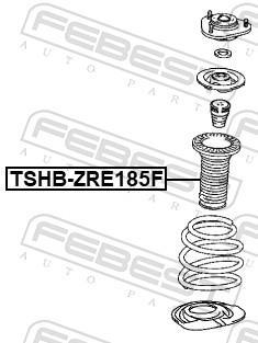 Fole do amortecedor FEBEST ref. TSHB-NRE185F