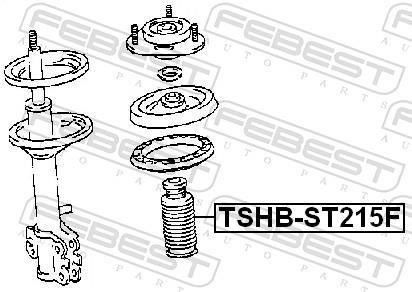 Soufflet d'amortisseur FEBEST TSHB-ST215F