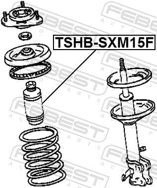 Fuelle de amortiguador FEBEST ref. TSHB-SXM15F