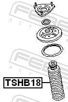 Soufflet d'amortisseur FEBEST ref. TSHB18