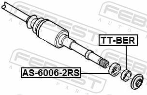 Cojinete de rueda FEBEST ref. TT-BER