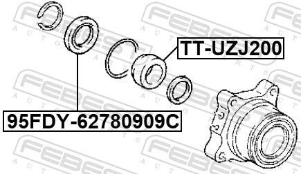 Roulement de roue FEBEST ref. TT-UZJ200
