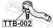 Kit de réparation, rotule de barre de connexion FEBEST ref. TTB-002