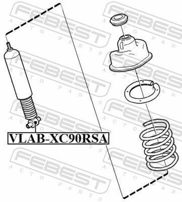 Douille, amortisseur FEBEST ref. VLAB-XC90RSA