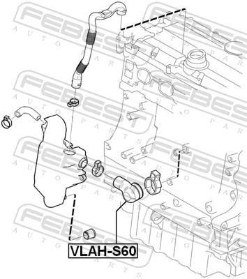 Tuyauterie FEBEST ref. VLAH-S60