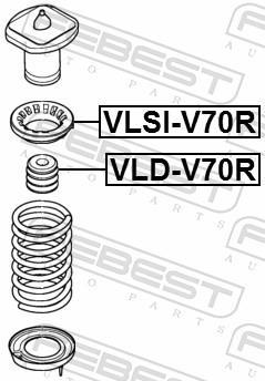 Amortisseurs FEBEST ref. VLD-V70R