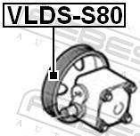 Poulie, pompe de direction assistée FEBEST ref. VLDS-S80