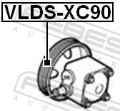 Poulie, pompe de direction assistée FEBEST ref. VLDS-XC90