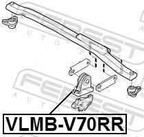 Suporte do motor FEBEST ref. VLMB-V70RR