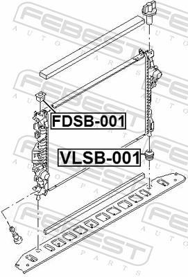 Bucha do radiador FEBEST ref. VLSB-001