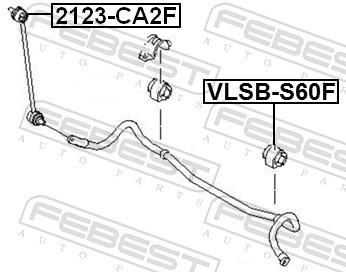 Suspension, stabilisateur FEBEST ref. VLSB-S60F