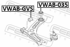 Suspensão, braço oscilante FEBEST ref. VWAB-035