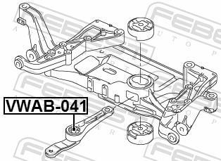Support moteur (Silent bloc moteur) FEBEST ref. VWAB-041