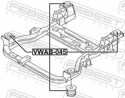Bucha de eixo FEBEST ref. VWAB-045