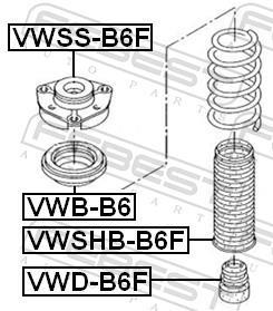 Rolamento copo de suspensão FEBEST ref. VWB-B6