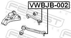 Kit de réparation, rotule de suspension (Rotule de pivot) FEBEST ref. VWBJB-002