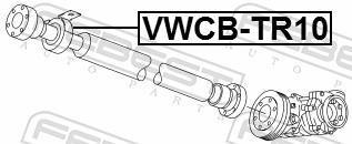 Rolamento do veio de transmissão FEBEST ref. VWCB-TR10