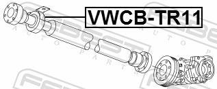 Rolamento do veio de transmissão FEBEST ref. VWCB-TR11