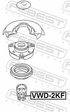 Amortisseurs FEBEST ref. VWD-2KF