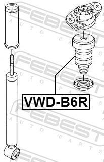 Amortecedores de choque FEBEST ref. VWD-B6R