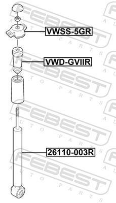 Amortisseurs FEBEST  ref. VWD-GVIIR