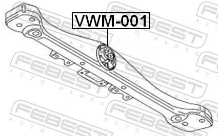 Suporte de caixa de velocidade automática FEBEST ref. VWM-001