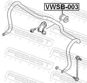 Suspension, stabilisateur FEBEST ref. VWSB-003