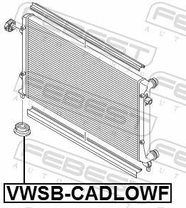 Soporte, radiador FEBEST ref. VWSB-CADLOWF