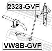 Rolamento de barra estabilizadora FEBEST ref. VWSB-GVF