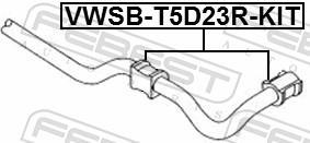 Suspension, stabilisateur FEBEST ref. VWSB-T5D23R-KIT