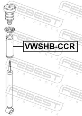 Fuelle de amortiguador FEBEST ref. VWSHB-CCR