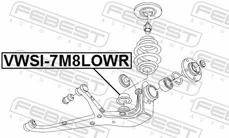 Caja de muelle FEBEST ref. VWSI-7M8LOWR