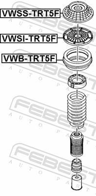 Suporte da mola FEBEST ref. VWSI-TRT5F