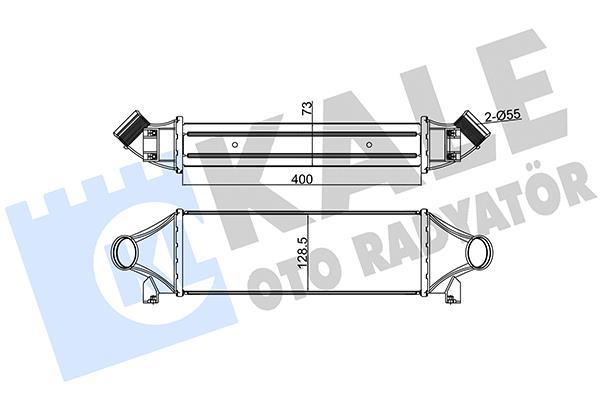 Radiador de admisión, intercooler KALE ref. 126200