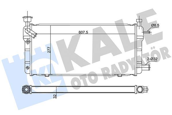 Radiador, refrigeración del motor KALE ref. 137700