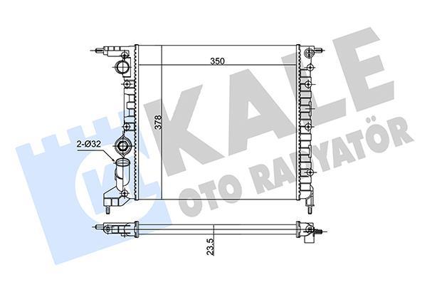 Radiador, refrigeración del motor KALE ref. 146700