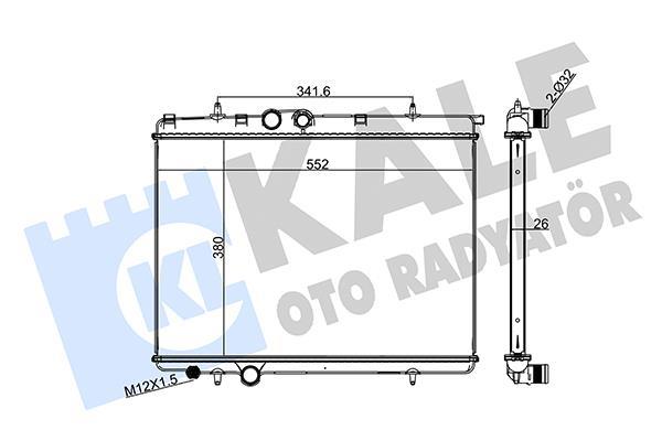 Radiateur moteur (Radiateur de refroidissement) KALE 215999
