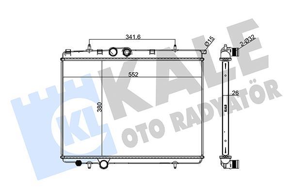 Radiador, refrigeración del motor KALE ref. 216499