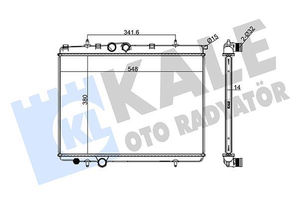 Radiateur moteur (Radiateur de refroidissement) KALE ref. 216699